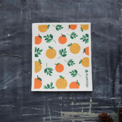 Orange Swedish Sponge Cloth