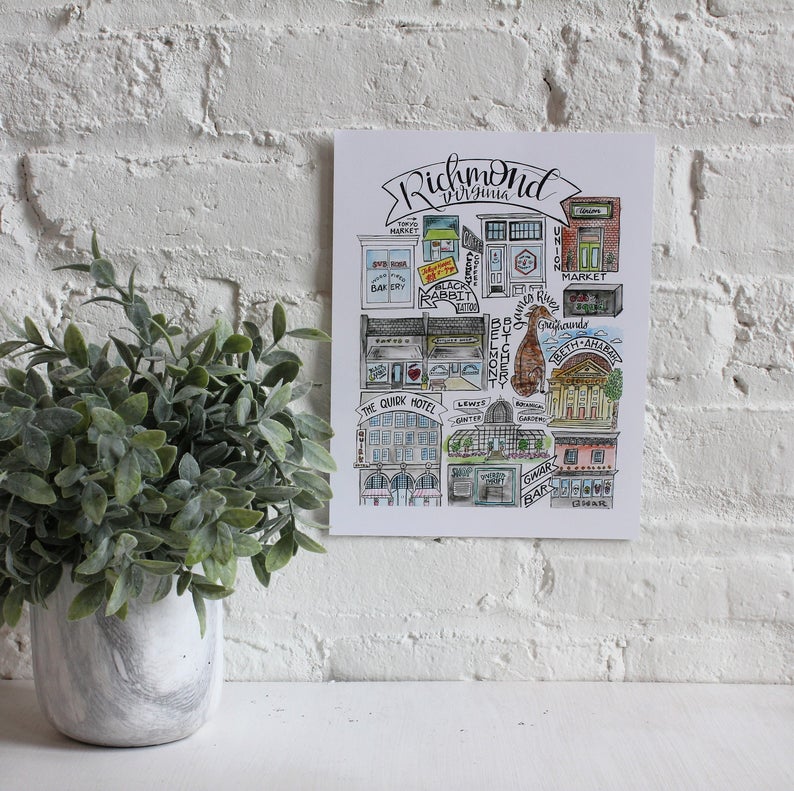 Richmond Landmarks 2 Print