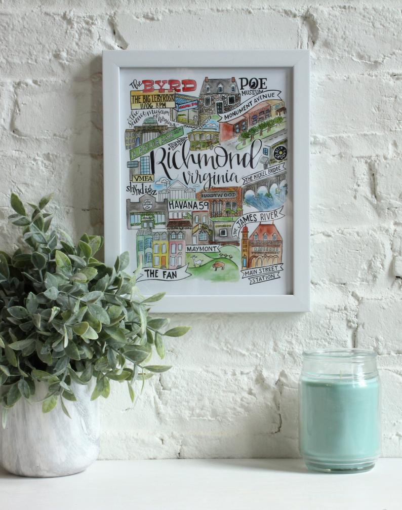 Richmond Landmarks 1 Print