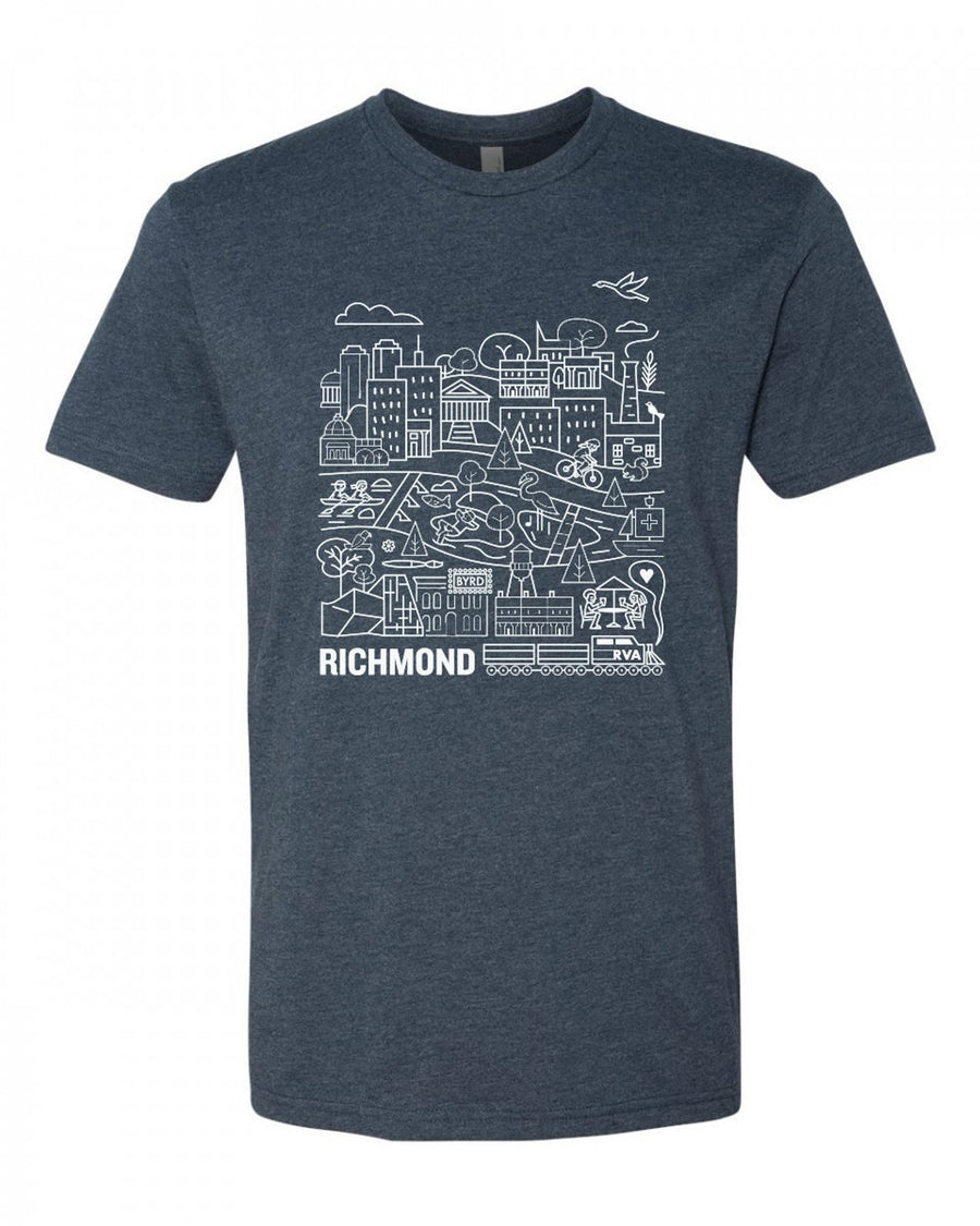 Navy RVA T-shirt