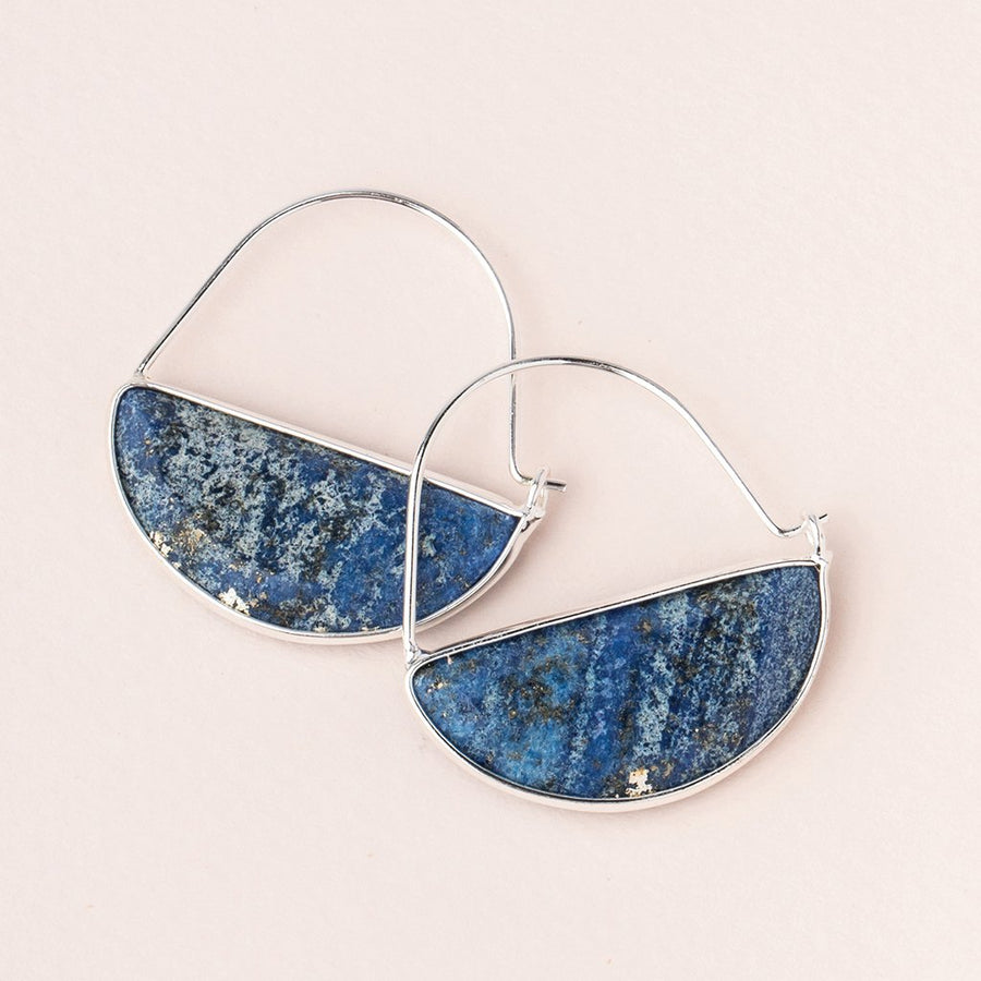 Stone Prism Hoop - Lapis EP010
