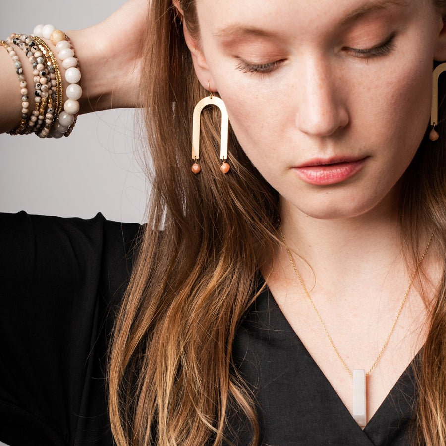 Stone Arches Earring